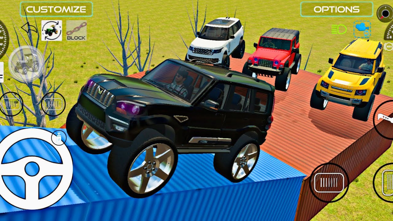 Drive Dumper and Unloading Stone From Dumper Truck in Game🔥#newcar #scorpio #thar #4x4 #gameplay