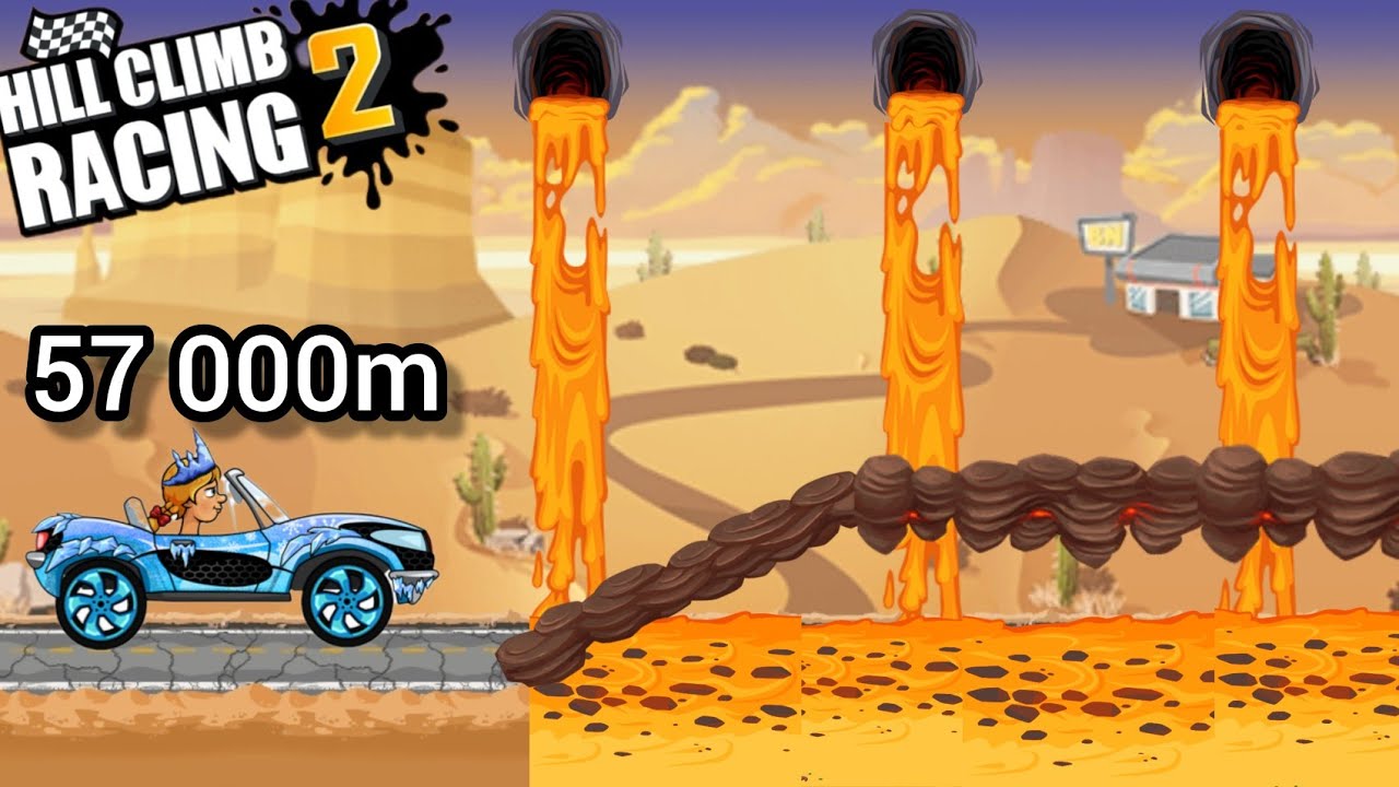 The highest Sportscar distance ever🥶 57 000m desert valley Gameplay😝 HCR-2