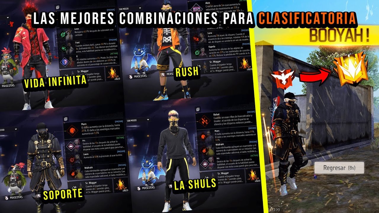 ✅LAS MEJORES COMBINACIONES DE HABILIDADES PARA BR CLASIFICATORIA🛑TEMPORADA 33