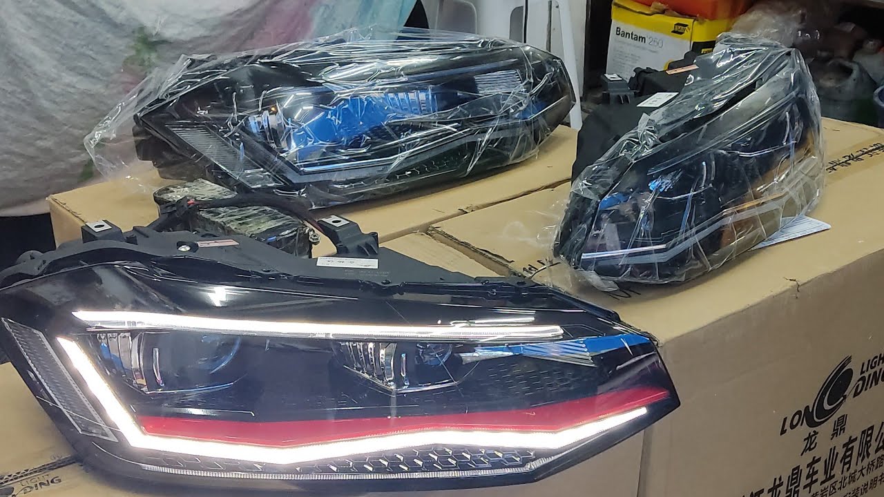farol polo réplica! qual lâmpada usar ? testei Xenon e led ,qual melhor? led 35000lumens ou Xenon f7