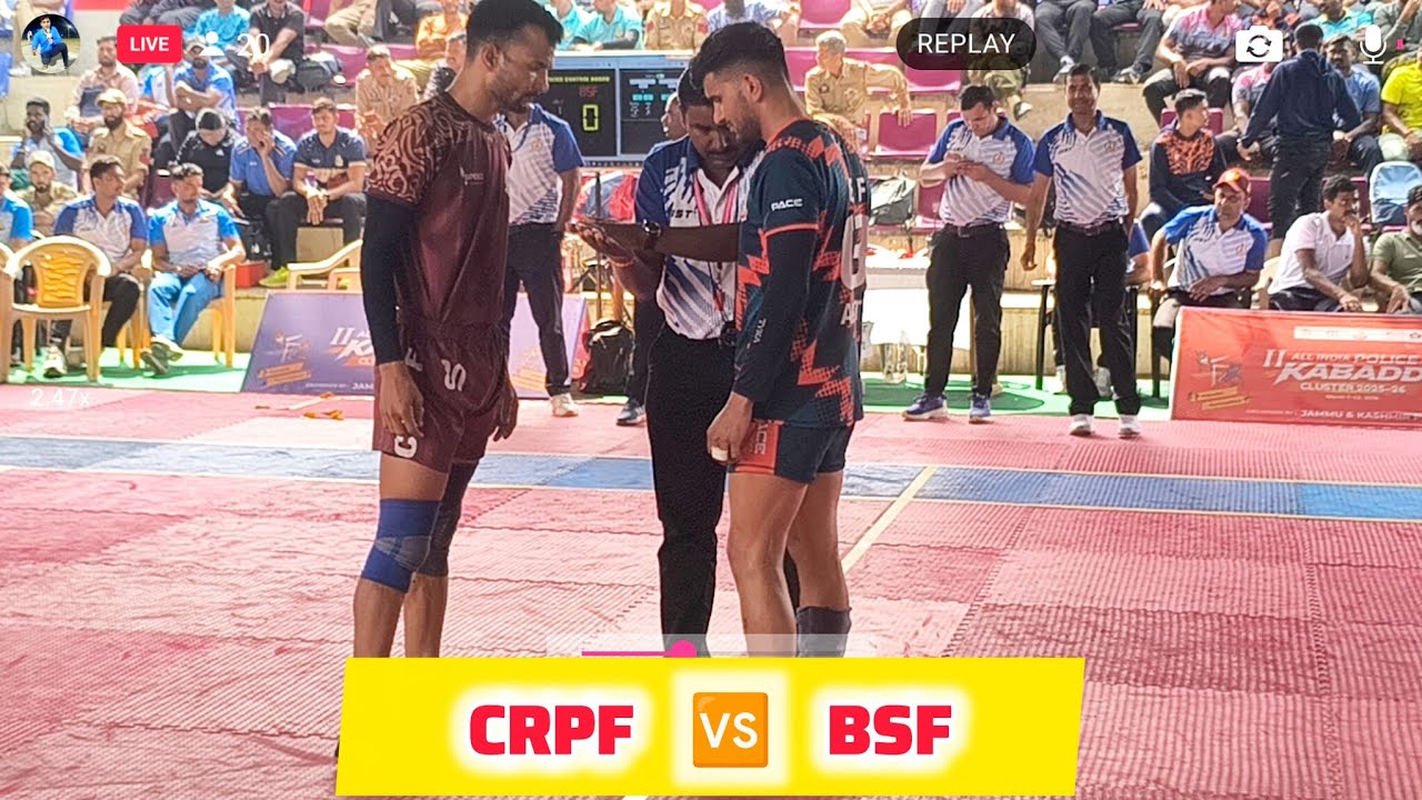 Quaterfinal CRPF 🆚 BSF All India Police Kabaddi Turnament Jammu and Kashmir 2026