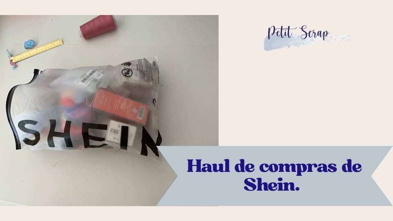 Haul de compras en Shein. Materiales de scrap y papelería.