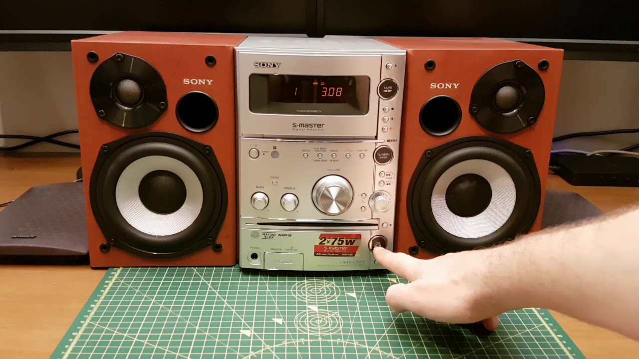 Sony CMT CPZ1 Cassette Tape & CD Micro Hi-Fi : First look & Listen - QuickVid