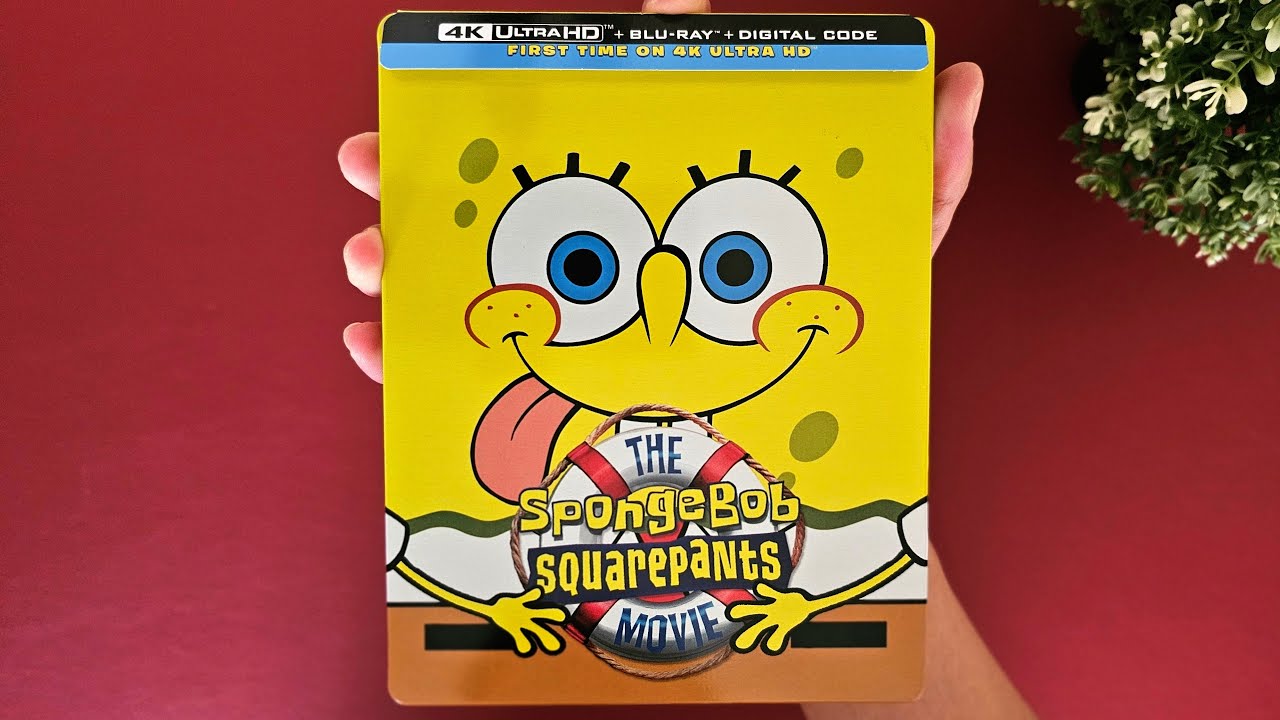 The SpongeBob Squarepants Movie (4K STEELBOOK) Unboxing | 4K Disc Menu Reveal
