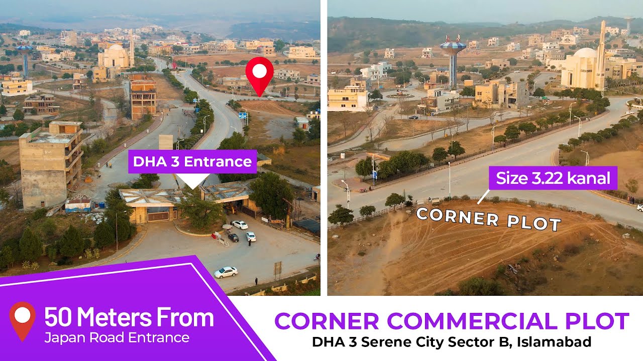 Corner Commercial Plot | DHA 3 Serene City Islamabad | Xalion Marketing