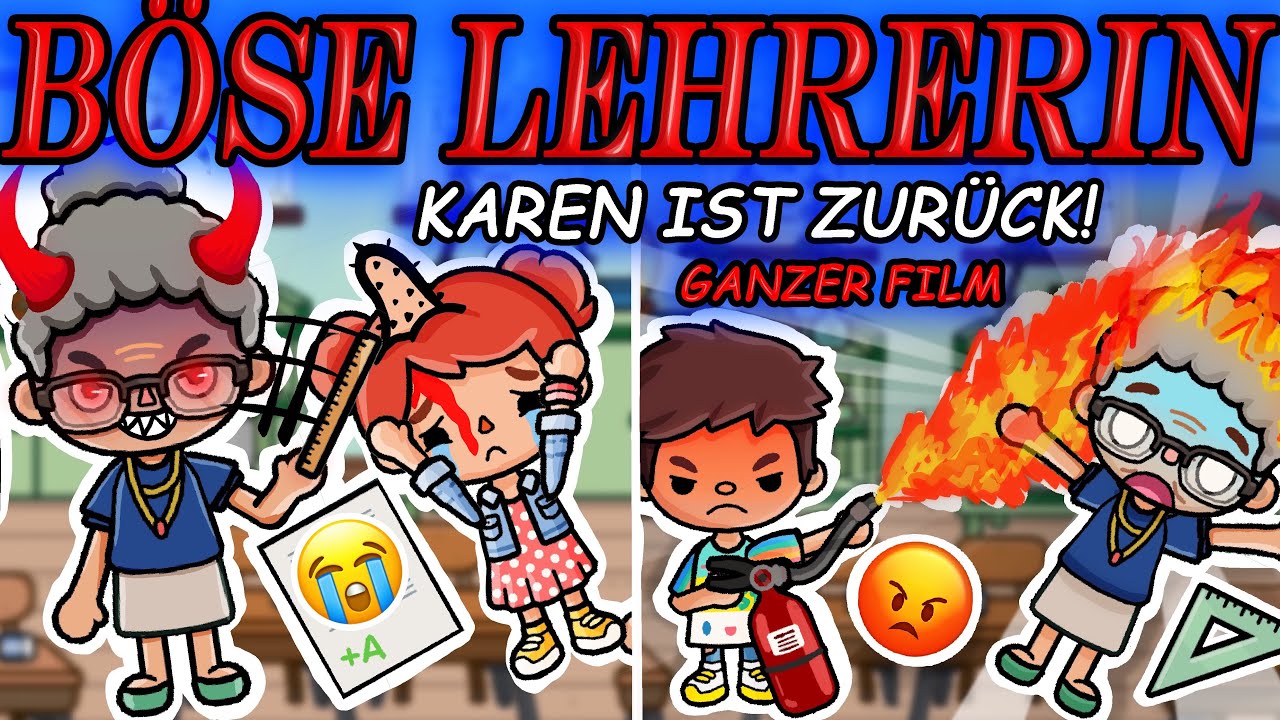 KINO FILM! 😱 DIE BÖSE LEHRERIN KAREN CORONA  😈 STORY 2 😈 #TOCABOCA #STORY #DEUTSCH #TOCATOAST