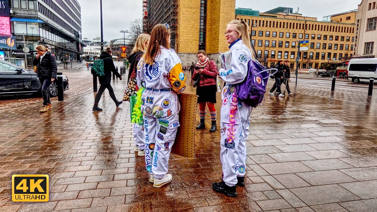2 Hours Spring Walk in Helsinki City Center 🇫🇮 4K Walking tour Finland