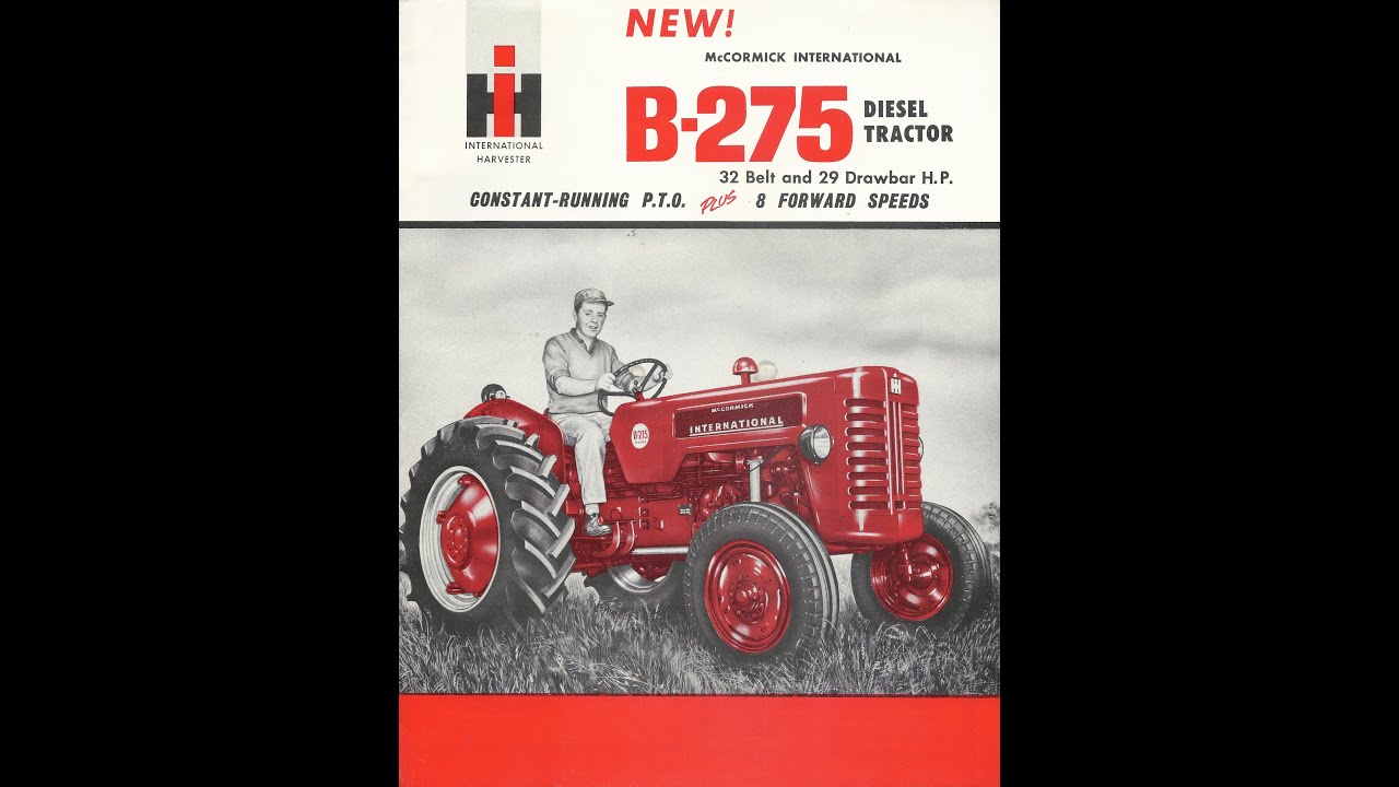 1960 International B-275 Diesel Tractor Brochure