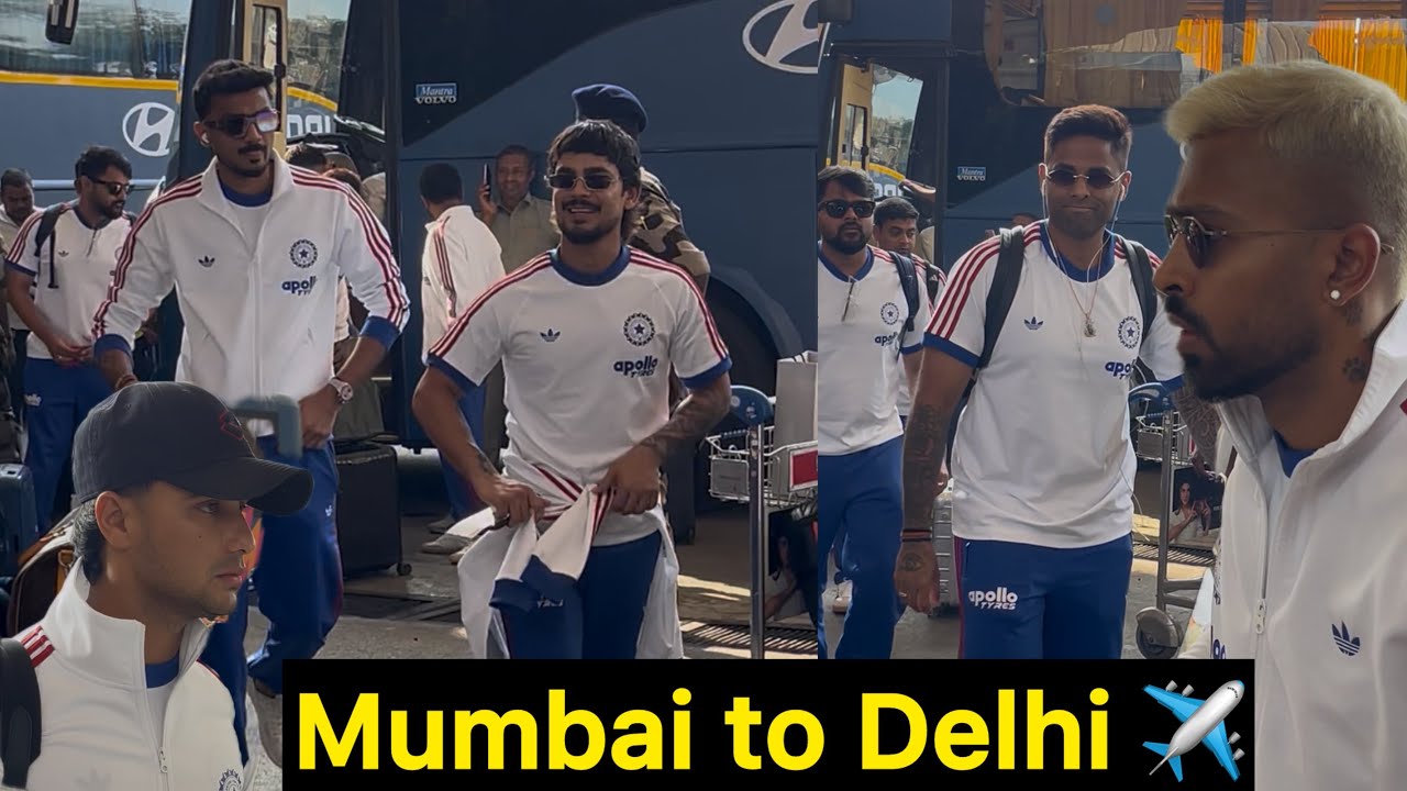 भारतीय टीम के खिलाड़ी Mumbai से delhi हुए रवाना mission t20 Worldcup की हो चुकी है शुरुआत #worldcup