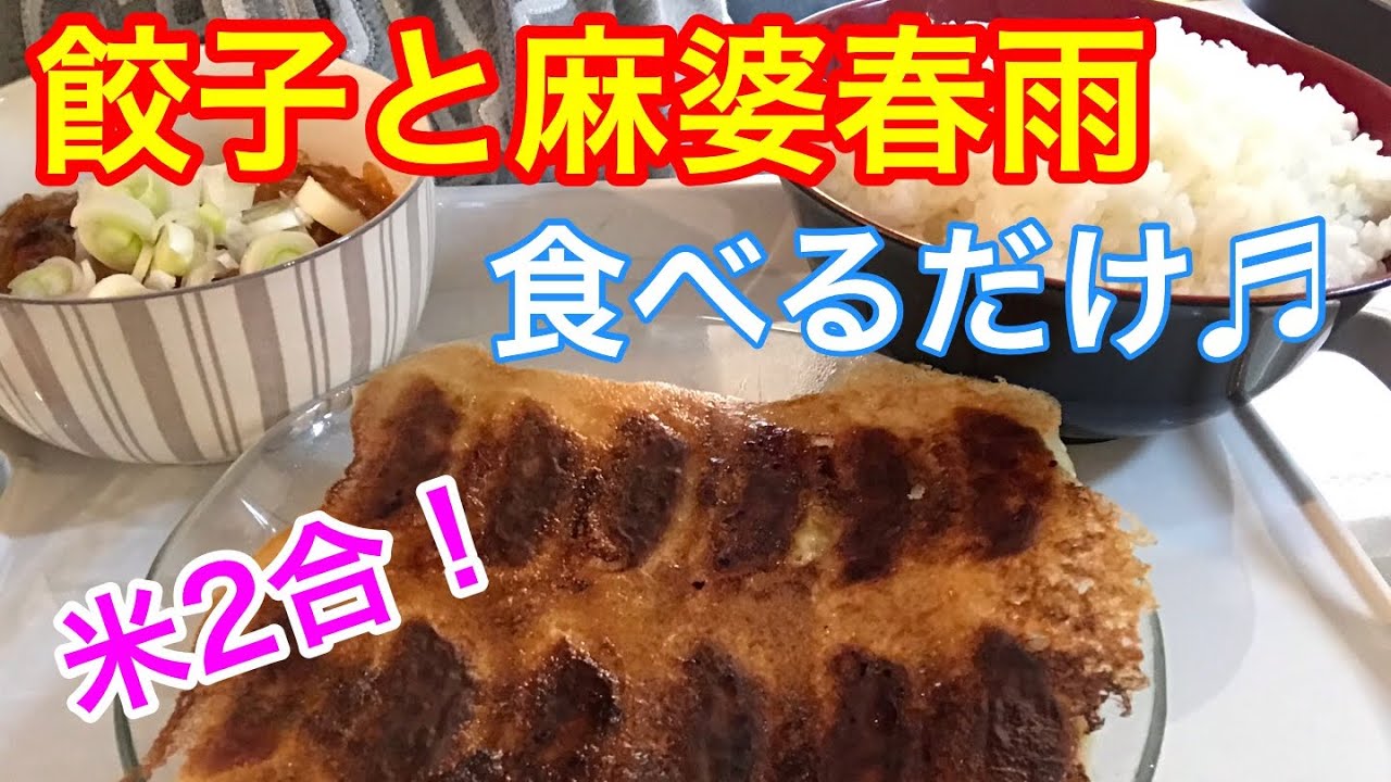 【米2合中華✨】餃子と麻婆春雨❤️食べるだけ