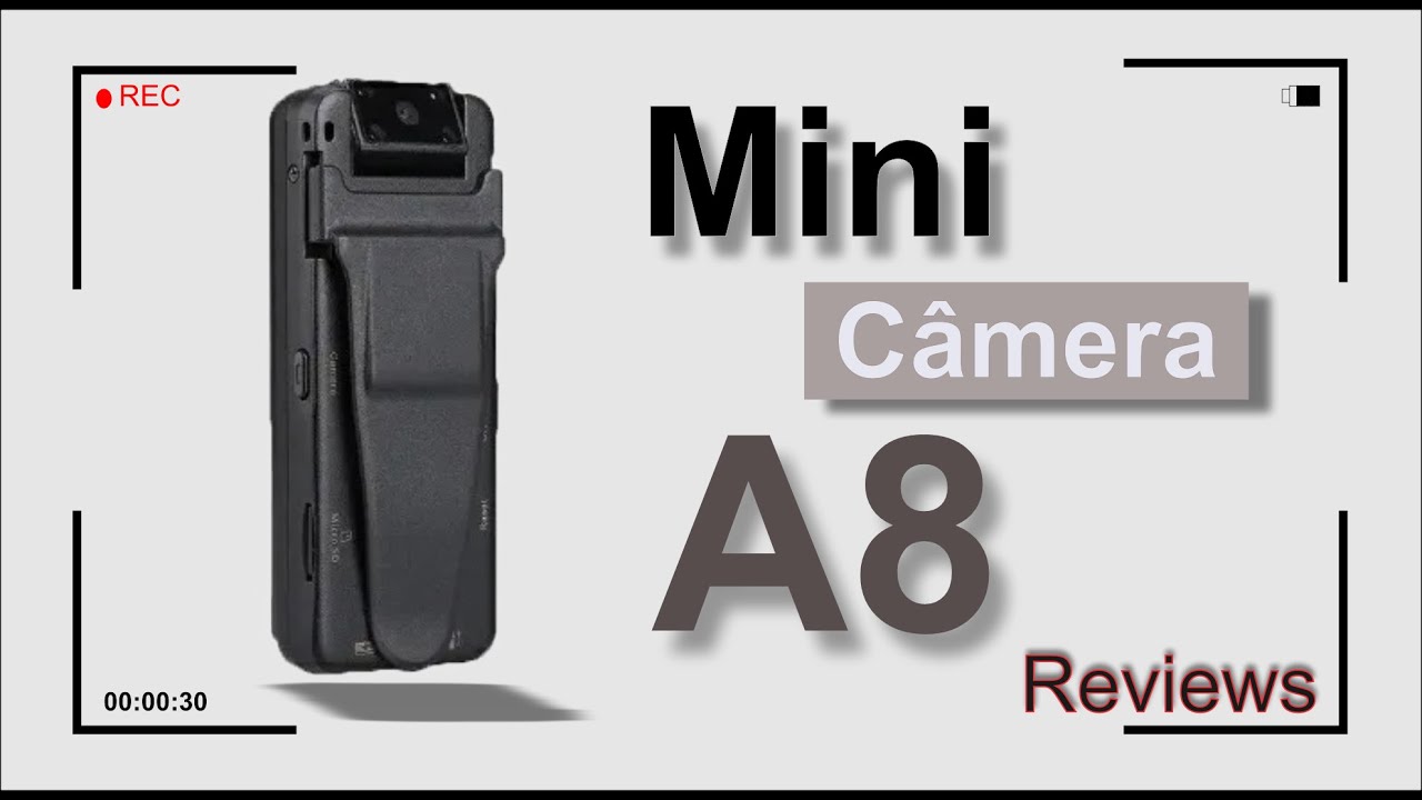 Mini Câmera Espiã Policial A8 - Reviews - Câmera Espiã com WiFi Acesso remoto de onde estiver