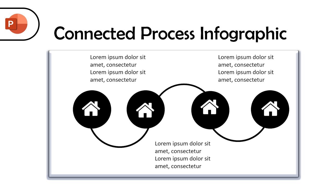 How to Create a Connected Process Infographic in PowerPoint | Step by Step Tutorial