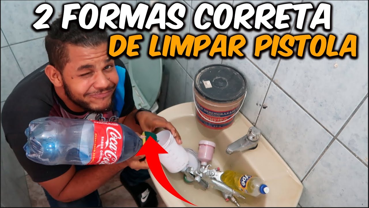 2 MELHORES FORMAS pra LIMPAR PISTOLA de PINTURA CORRETAMENTE - DEPOIS DA TINTA, PRIMER E VERNIZ!