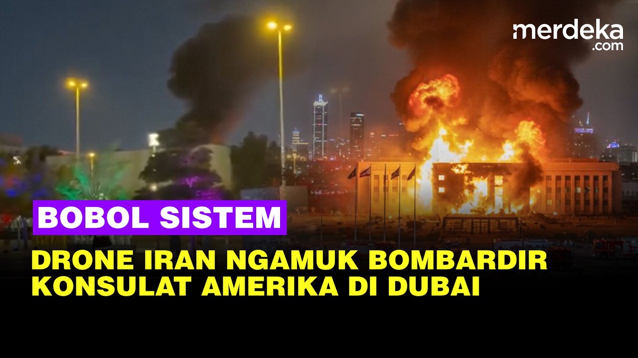 Drone Iran Ngamuk Bobol Sistem, Bombardir Area Konsulat Amerika di Dubai & Kedubes AS di Saudi