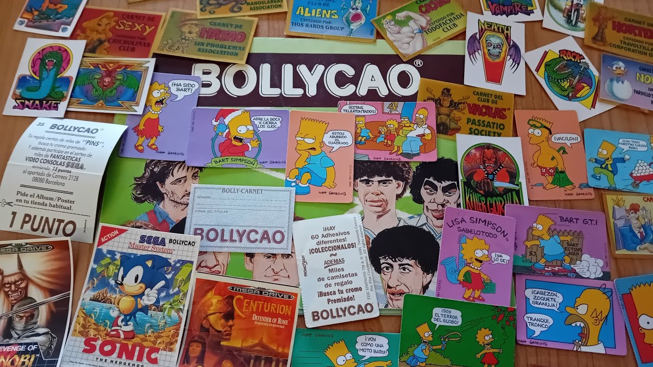 NOSTALGIA de los CROMOS y PEGATINAS de los BOLLYCAO 