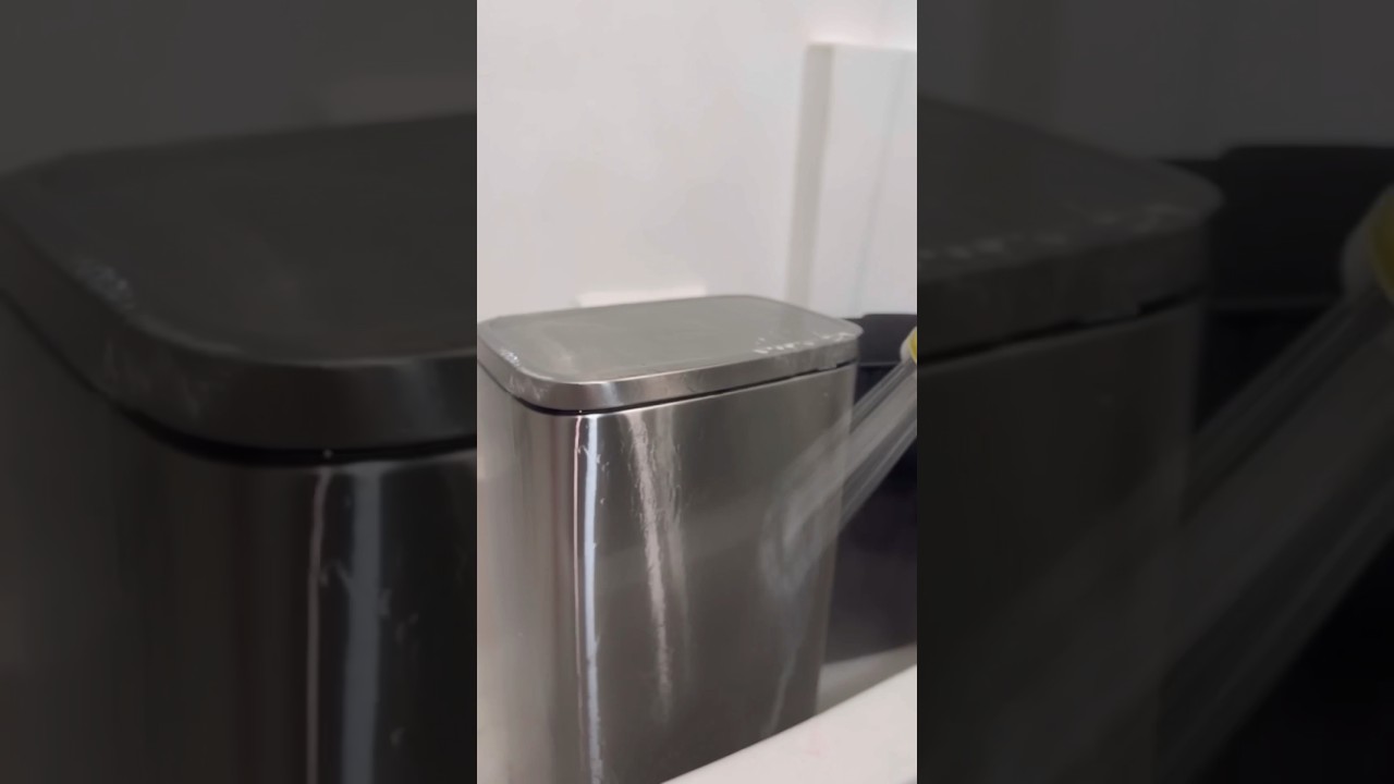 ASMR ONLY trash can clean #cleaning #cleaningmotivation