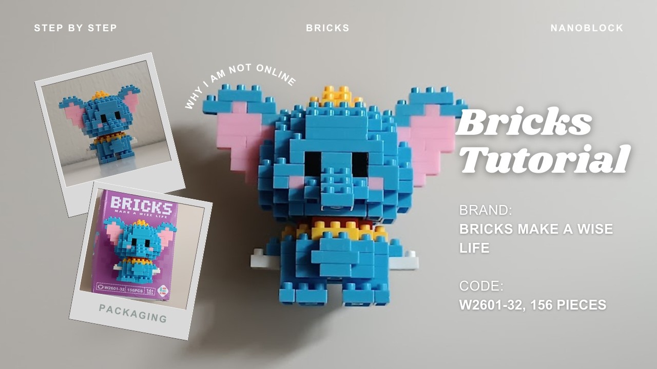 How to Build Dumbo Elephant Building Blocks | Bricks Make a Wise Life w2601-32 Tutorial