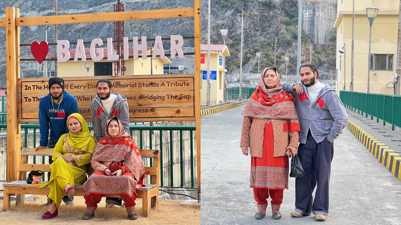 Mama Aur Bhabi K Sath Gaye Baglihar Dam 😇 Baglihar Hydel Power Project 900MW Chandarkote Ramban