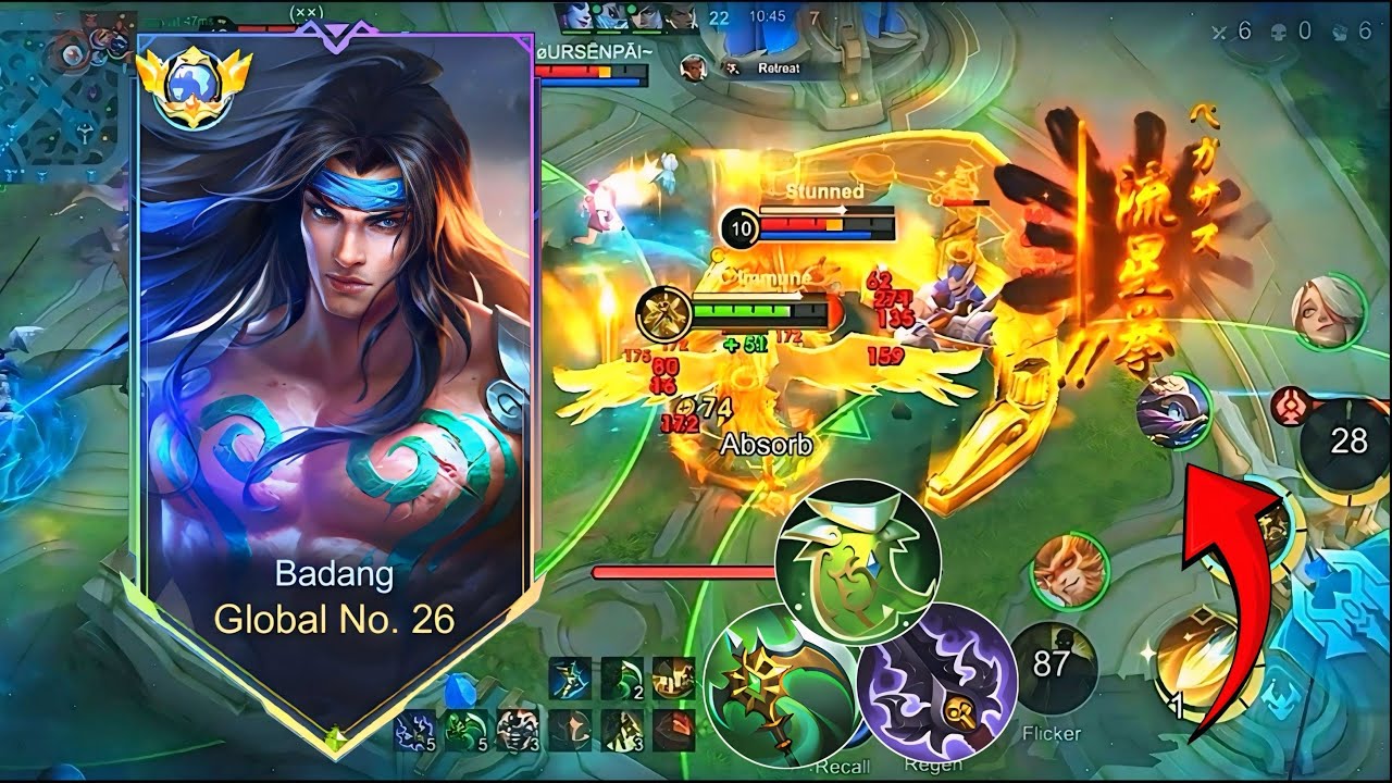 Badang new build damage + durability for solo rank 💪| badang best build and emblem 2025 🔥