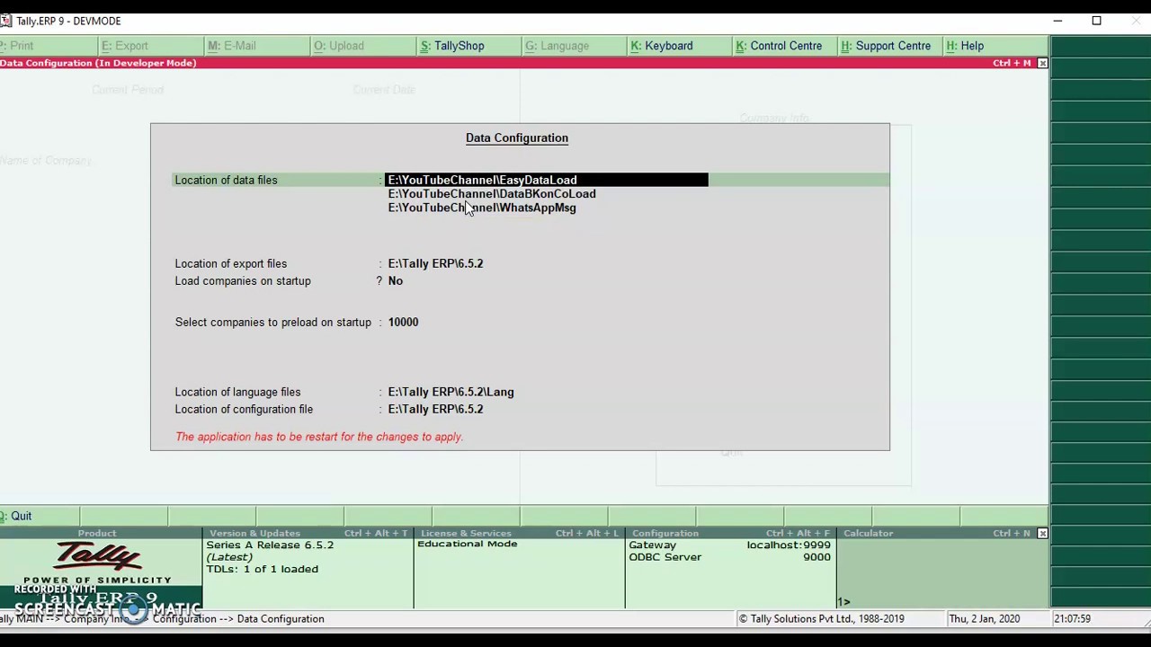 Tally TDL - Easy Data Load from Multiple Data Locations