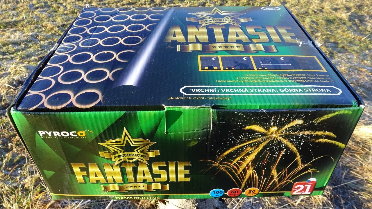Pyroco FANTASIE - Riesen 100 Schuss Cake [Full HD]