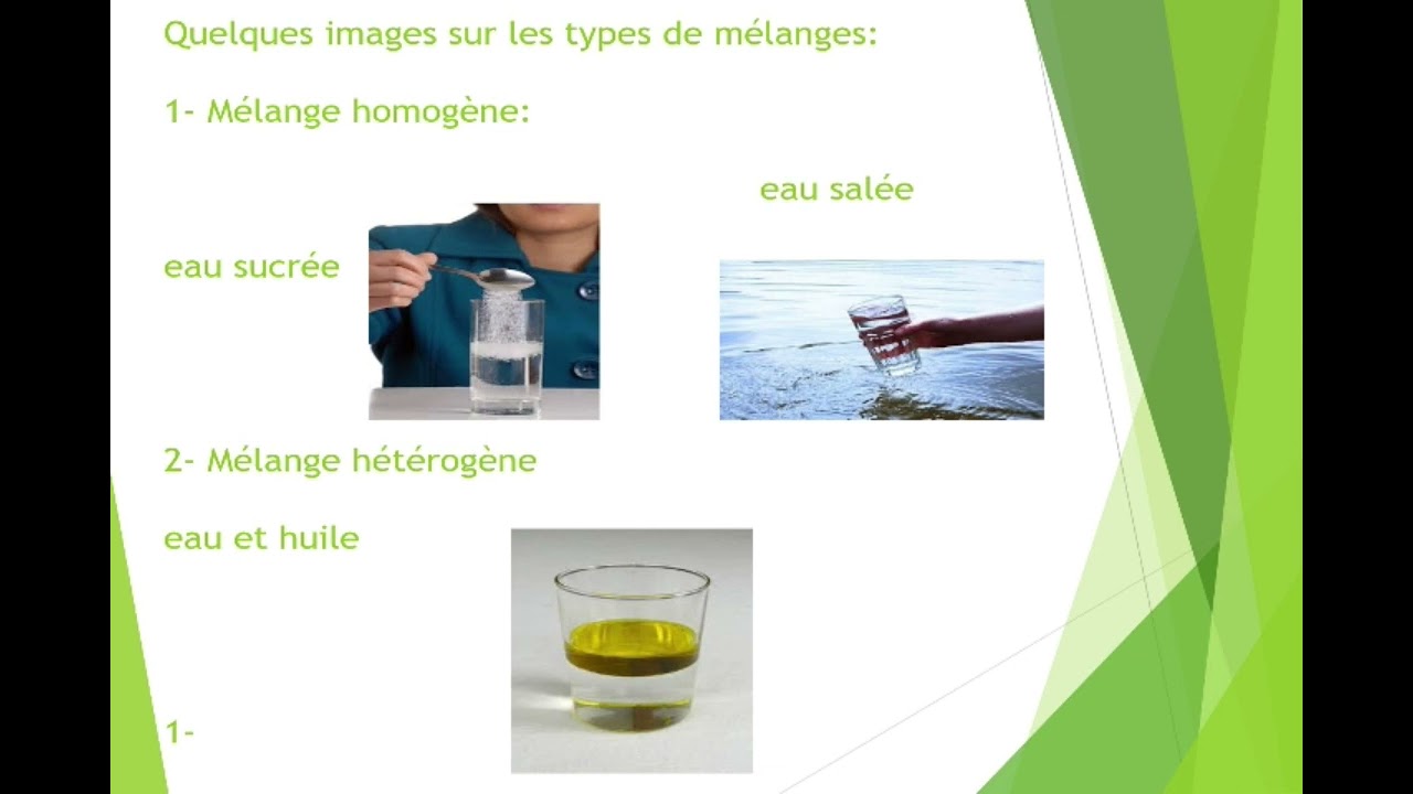 COURS DES SCIENCES PHYSIQUES 8E AF  | LES MELANGES | 1ER TRIMESTRE