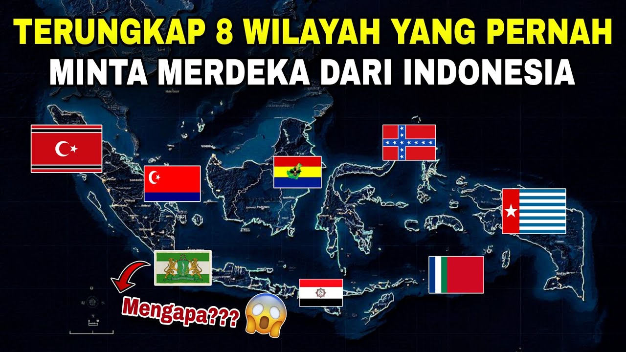Waduh, tak hanya Timor Leste, 8 WILAYAH ini NGOTOT MERDEKA dari Indonesia? No. 1 tragis‼️