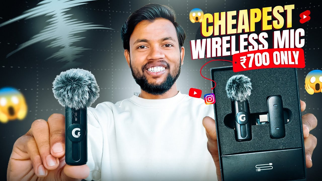 Only ₹700 में इतना बेहतरीन Mic 😍 Best Wireless Mic For Youtube Videos ✅
