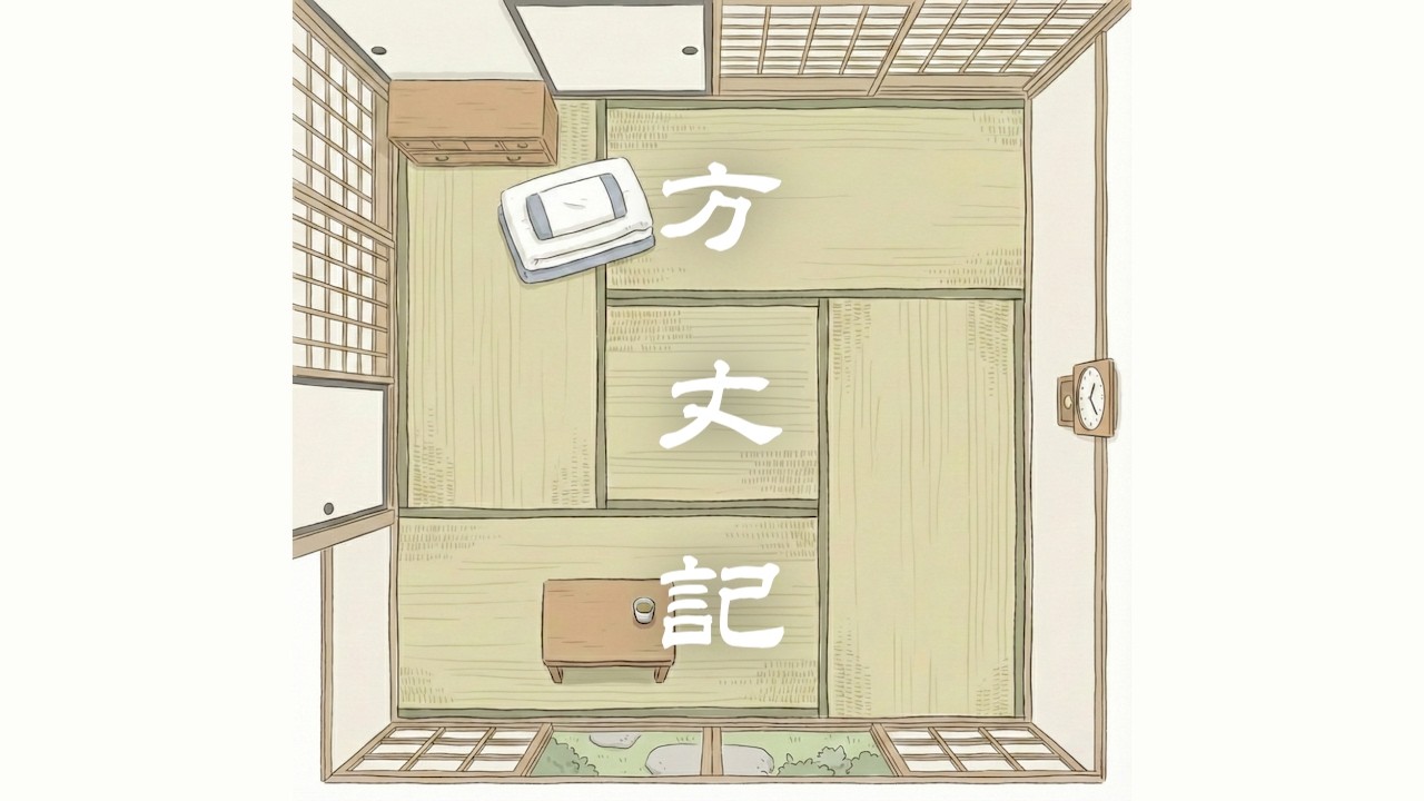 方丈記｜Ten Foot Square Hut（Hojoki）｜鴨長明／watambo works