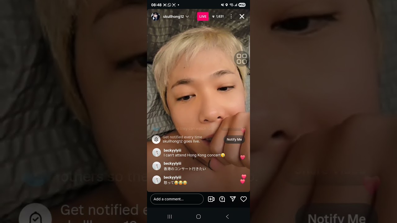 20250917 Lee Honggi Instagram Live