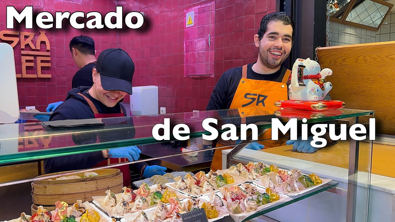 [4K] The Perfect Place To Try Spanish Food in Madrid | Mercado de San Miguel | Tasty Food🇪🇸☀️