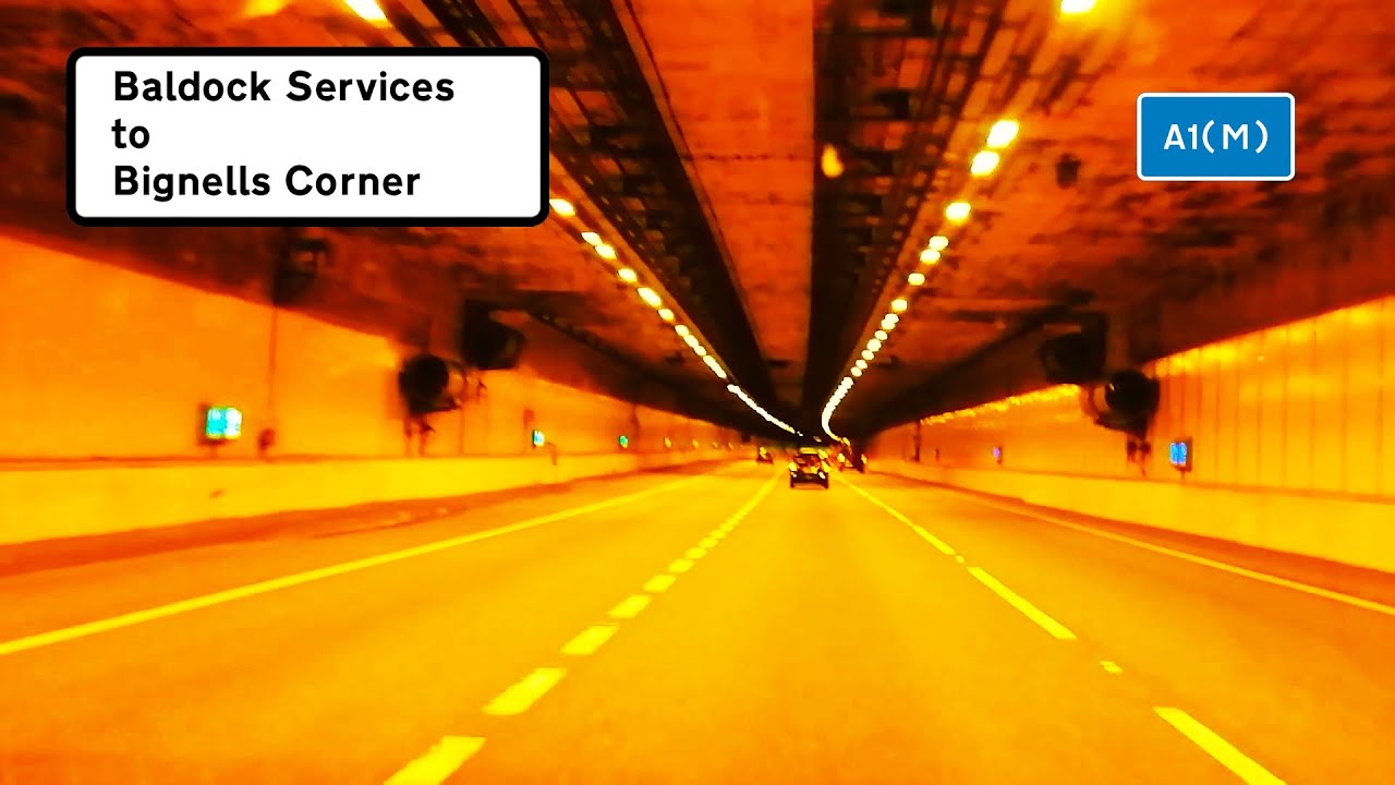 Baldock Services to Bignells Corner (South Mimms Interchange) via A1(M) Dashcam Driving POV