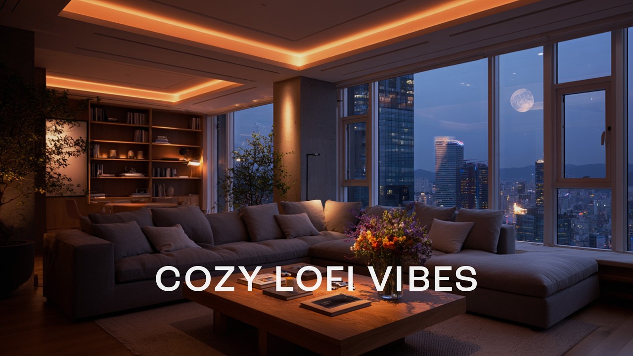 Where the Night Moves Slowly – LoFi Playlist 🌕 | Background Music for Study & Reading