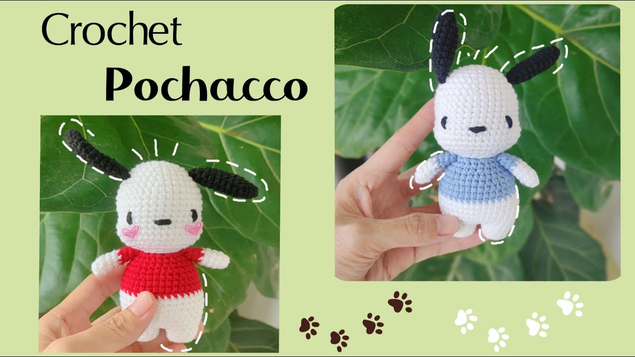 Crochet Pochacco| crochet tutorial #handmade #diy #crochet #pochacco #amigurumi #sanrio