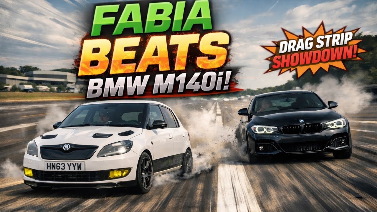 Skoda Fabia Monte Carlo vs BMW M140i at spitfire raceway 