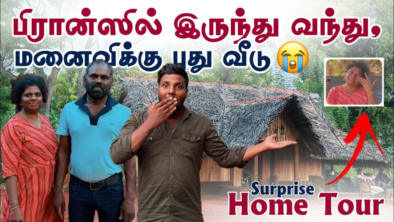 பிரான்ஸில் இருந்து வந்து, மனைவிக்கு புது வீடு கட்டி Surprise கொடுத்த கணவர் | Home Tour | Pavaneesan