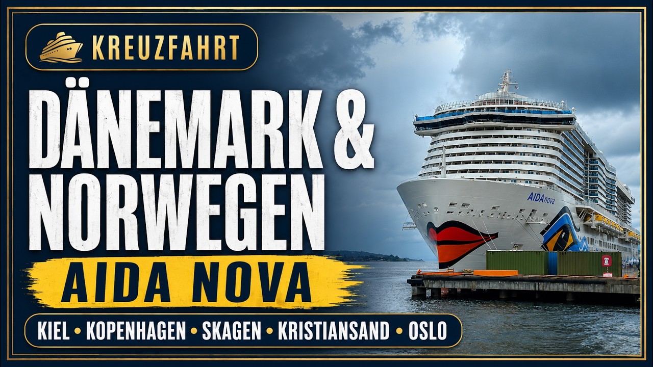 AIDA NOVA Dänemark & Norwegen Kiel-Kopenhagen-Skagen-Kristiansand-Oslo mit AIDAnova