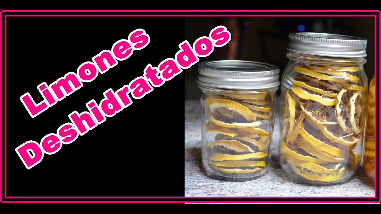 COMO DESHIDRATAR LIMONES PARA ALMACENAR