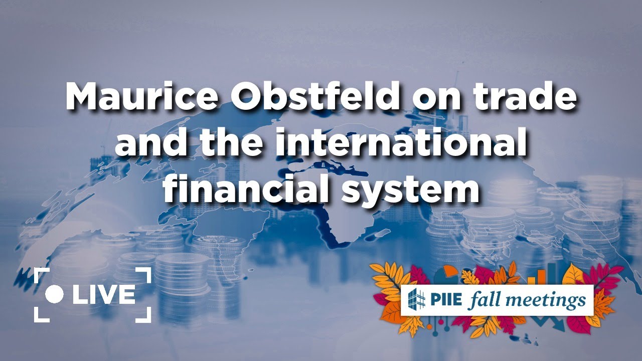 Maurice Obstfeld on trade and the international financial system