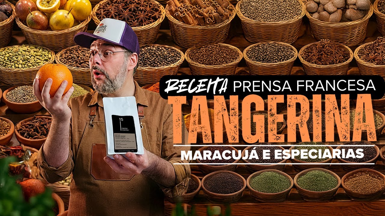 O segredo das especiarias: Tangerina e Maracujá na Receita na Prensa Francesa! 🍊🔥