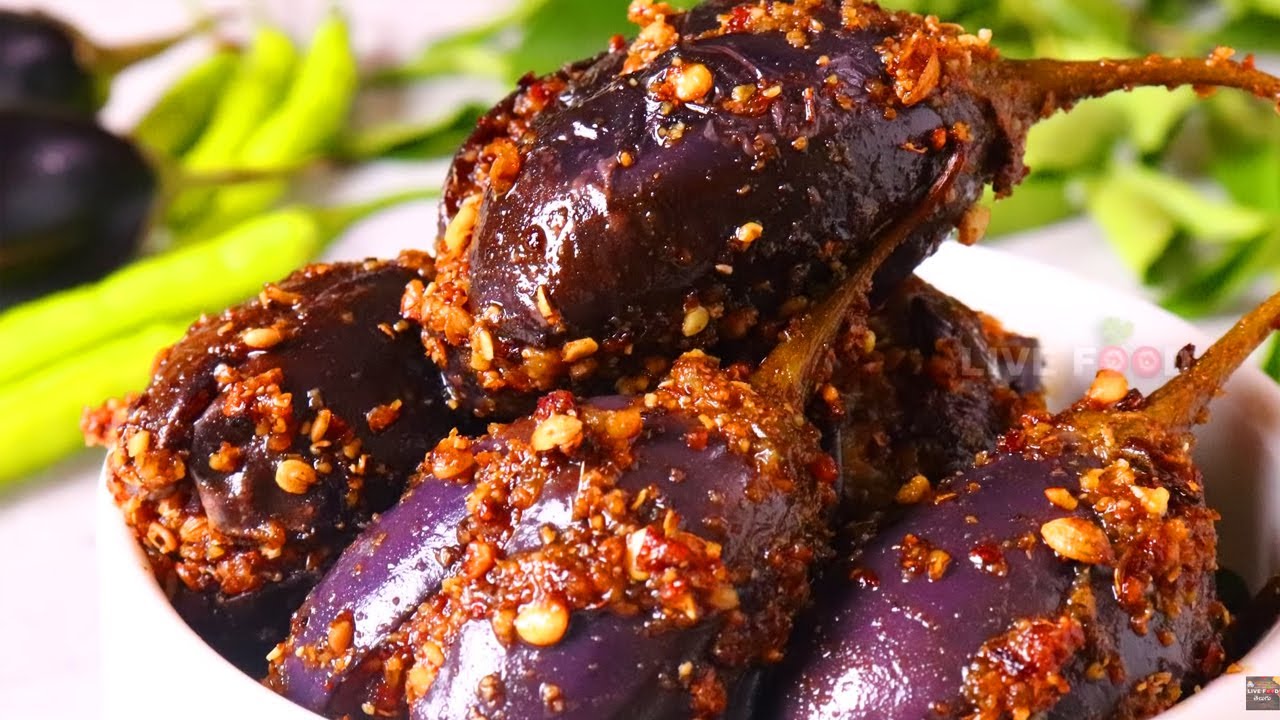 Gutti Vankaya Fry in Telugu - అదిరిపోయే గుత్తివంకాయ వేపుడు - Stuffed Brinjal Masala Fry recipe