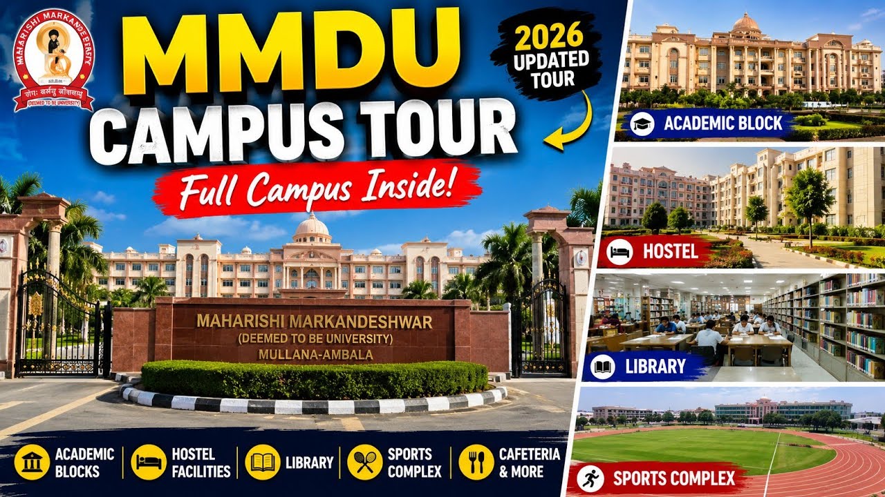 MMDU welcomes you to the World of Success | MMDU UNIVERSITRY MULLANA FULL CAMPUS TOUR !!