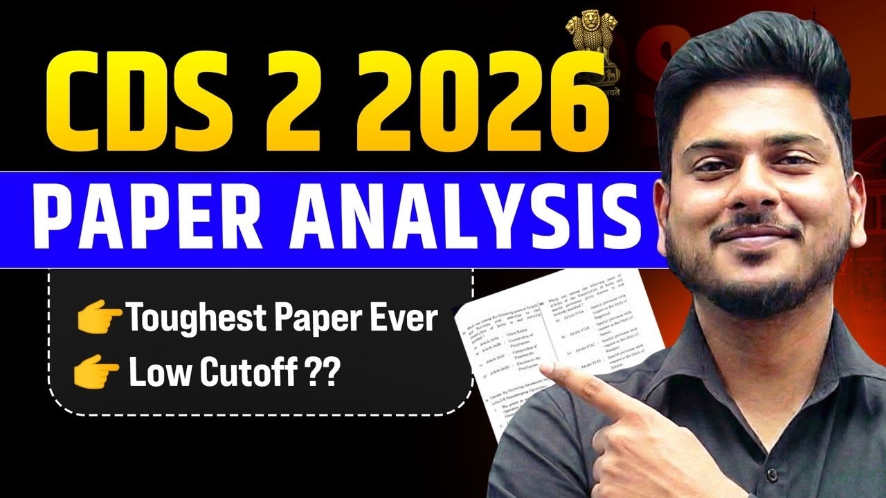 CDS 2 2026 Paper Review | Was This the Toughest CDS Exam? | CDS Exam Analysis by Defence Mania
