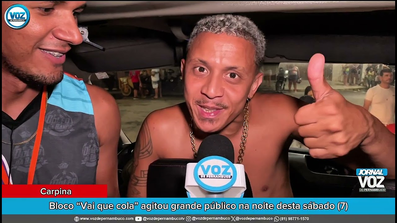 Bloco “Vai que Cola” leva multidão às ruas de Carpina