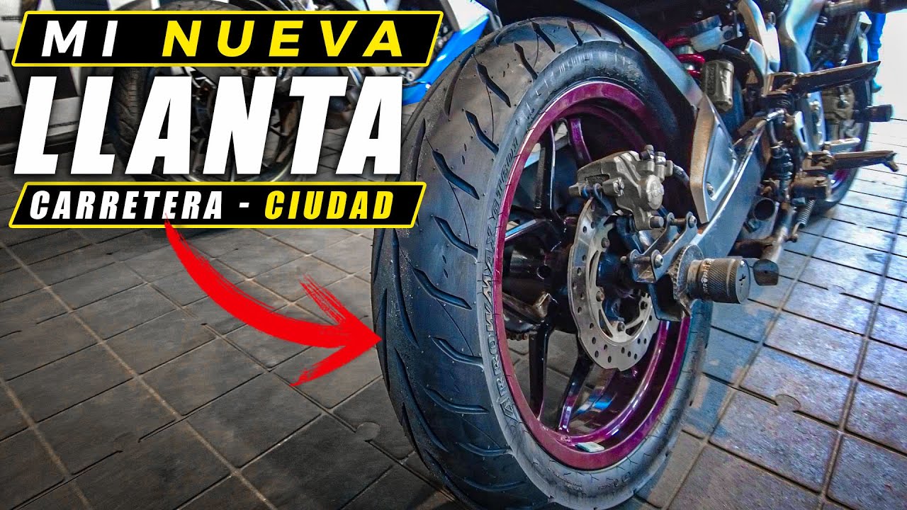 😅 Me toco ESTRENAR LLANTA en la MOTO 🏍 quise probar algo DIFERENTE | Pulsar NS200