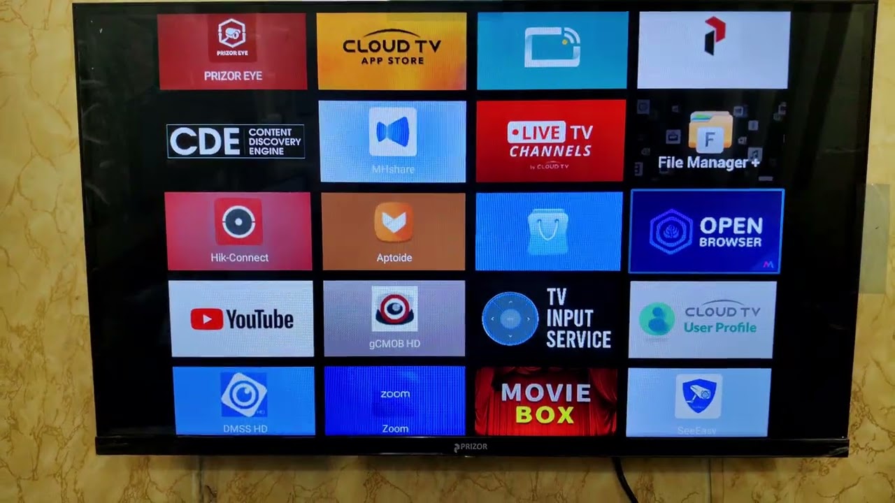Install CCTV APK in Prizor TV
