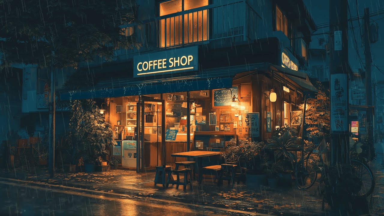 Late Night Caf&eacute; in Japan ☕ Lofi Hip Hop Beats for Study & Sleep