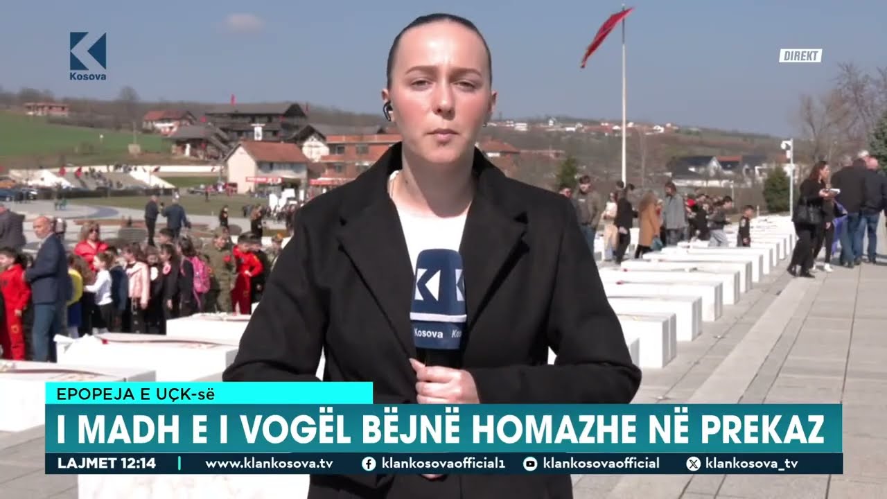 Epopeja e UÇK-së  - I madh e i vogël bëjnë homazhe në Prekaz