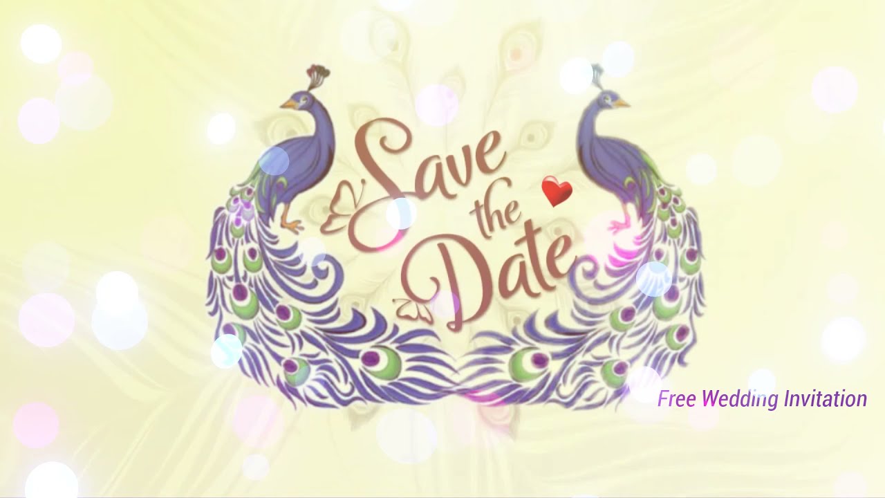 Krishna  and Radha Wedding Invitation Video | FREE & BLANK - 2020