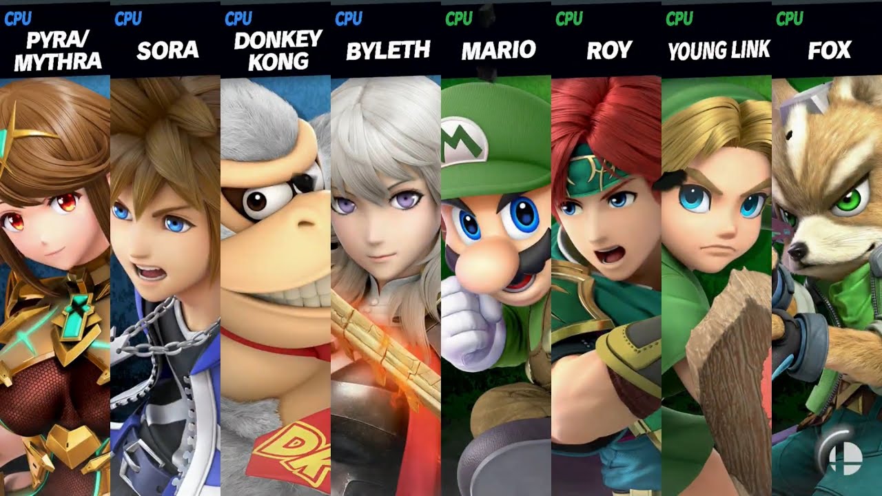 Super Smash Bros. Ultimate - Anthony's Squad vs Green Outfits